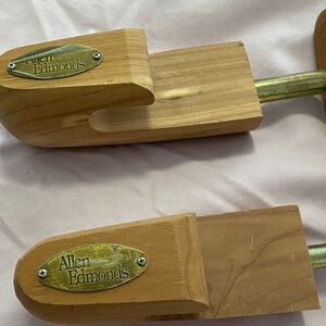 Allen Edmonds Natural Wood Shoe Trees with Brass Plaques